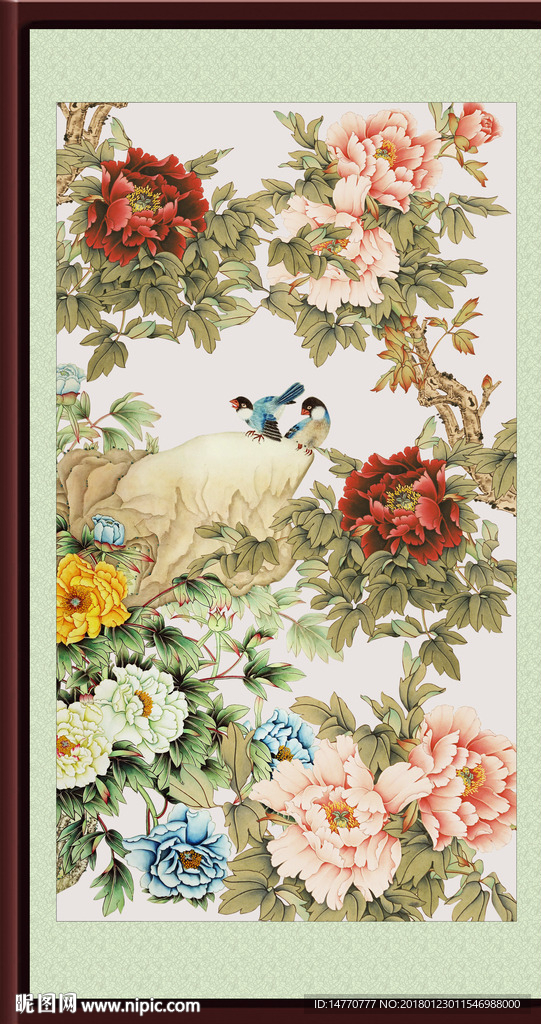 国画牡丹