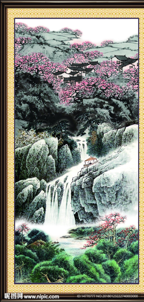 竖幅国画