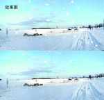 唯美冬天雪景下雪淘宝装修视频