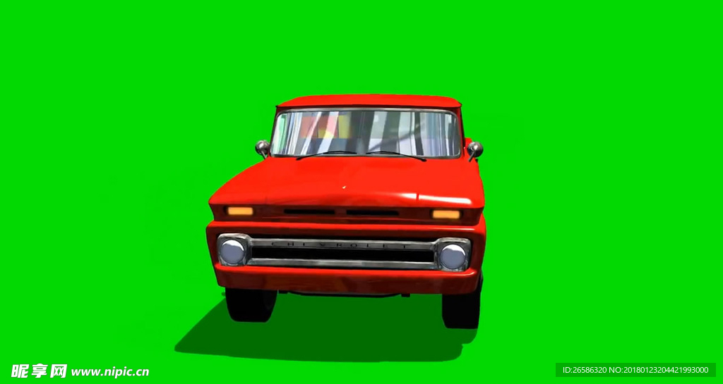 汽车模型全方位展示绿屏抠像视频
