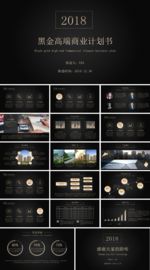 黑金高端商业计划书ppt