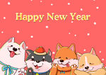 四只萌犬拜大年
