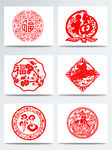 中国风红色福字
