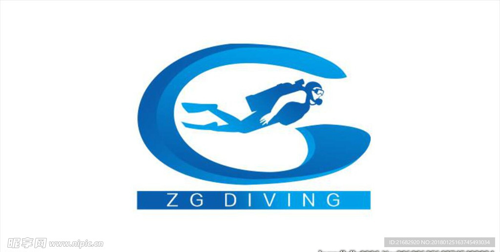 潜水logo