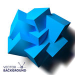 创意3D立体图形矢量素材