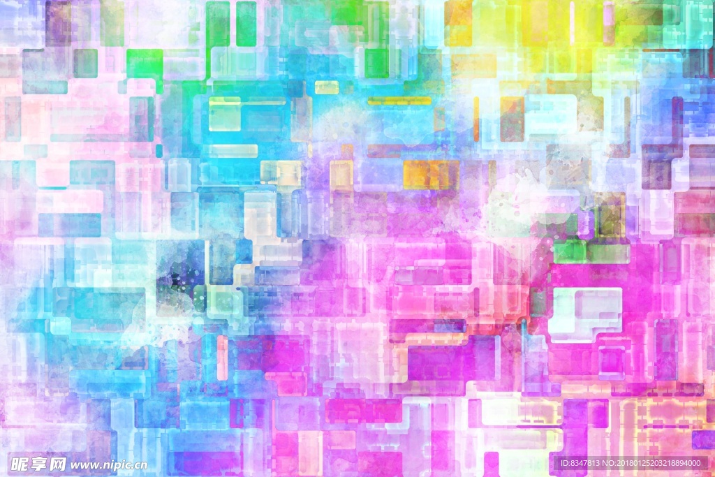 无框抽象画