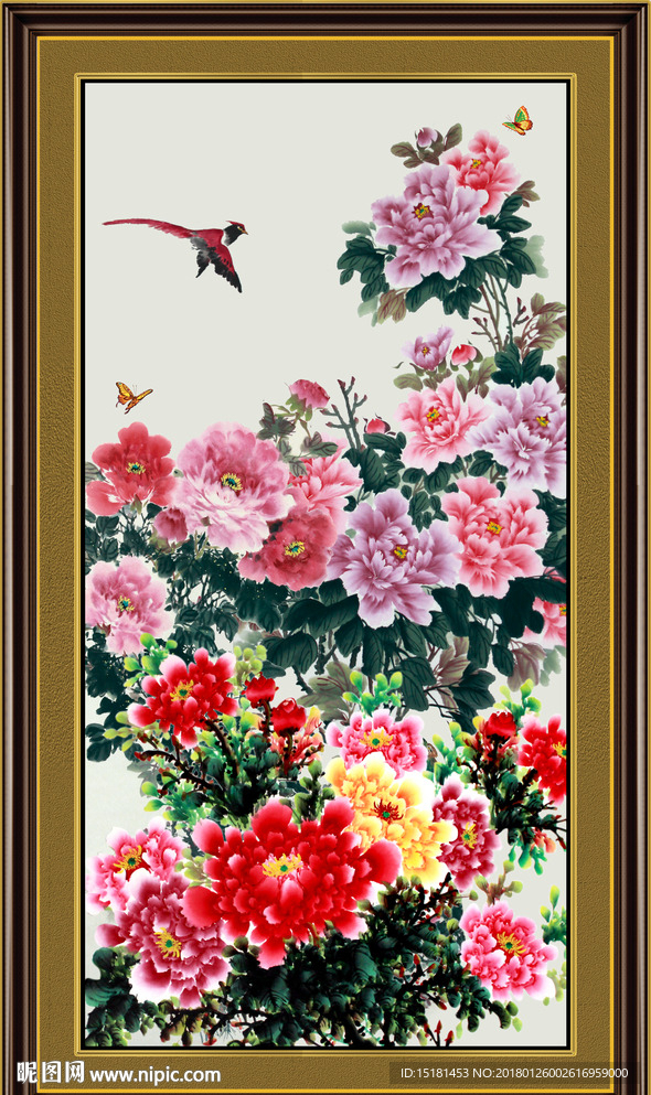 国画牡丹