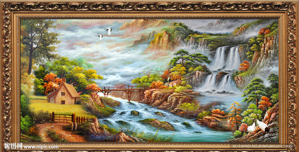 乡村油画