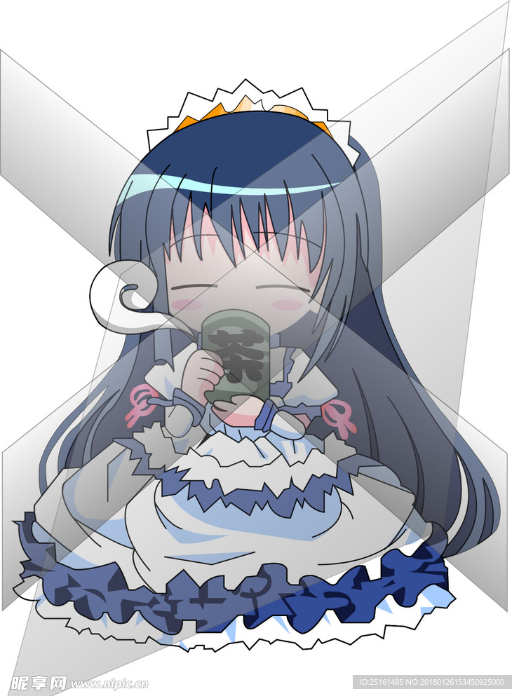喝茶女仆
