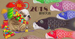 狗年新年创意海报