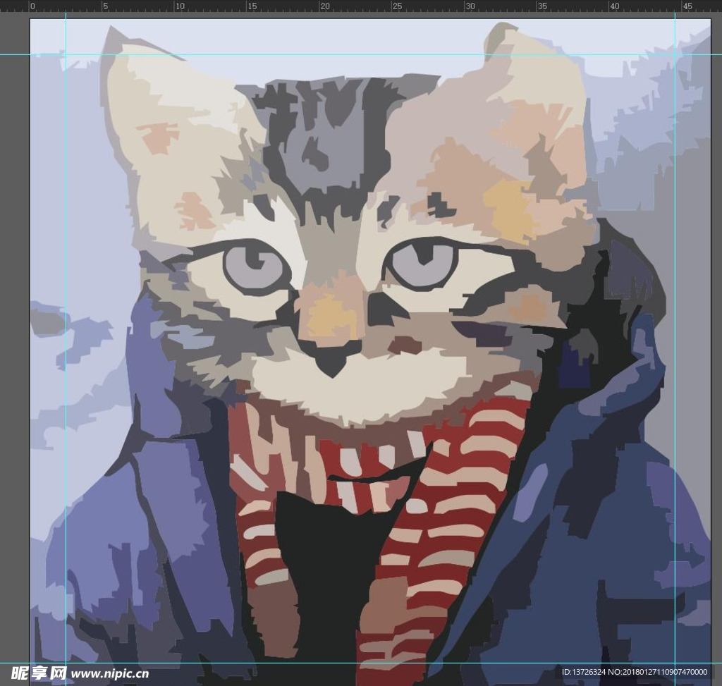 猫 矢量图