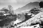 凤凰古城雪景