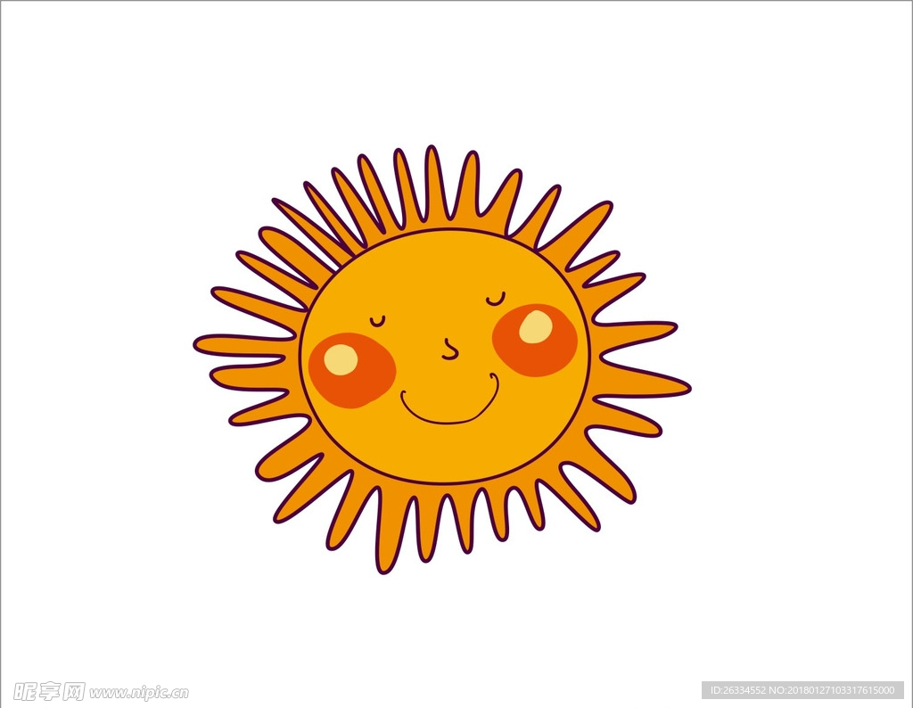 卡通太阳