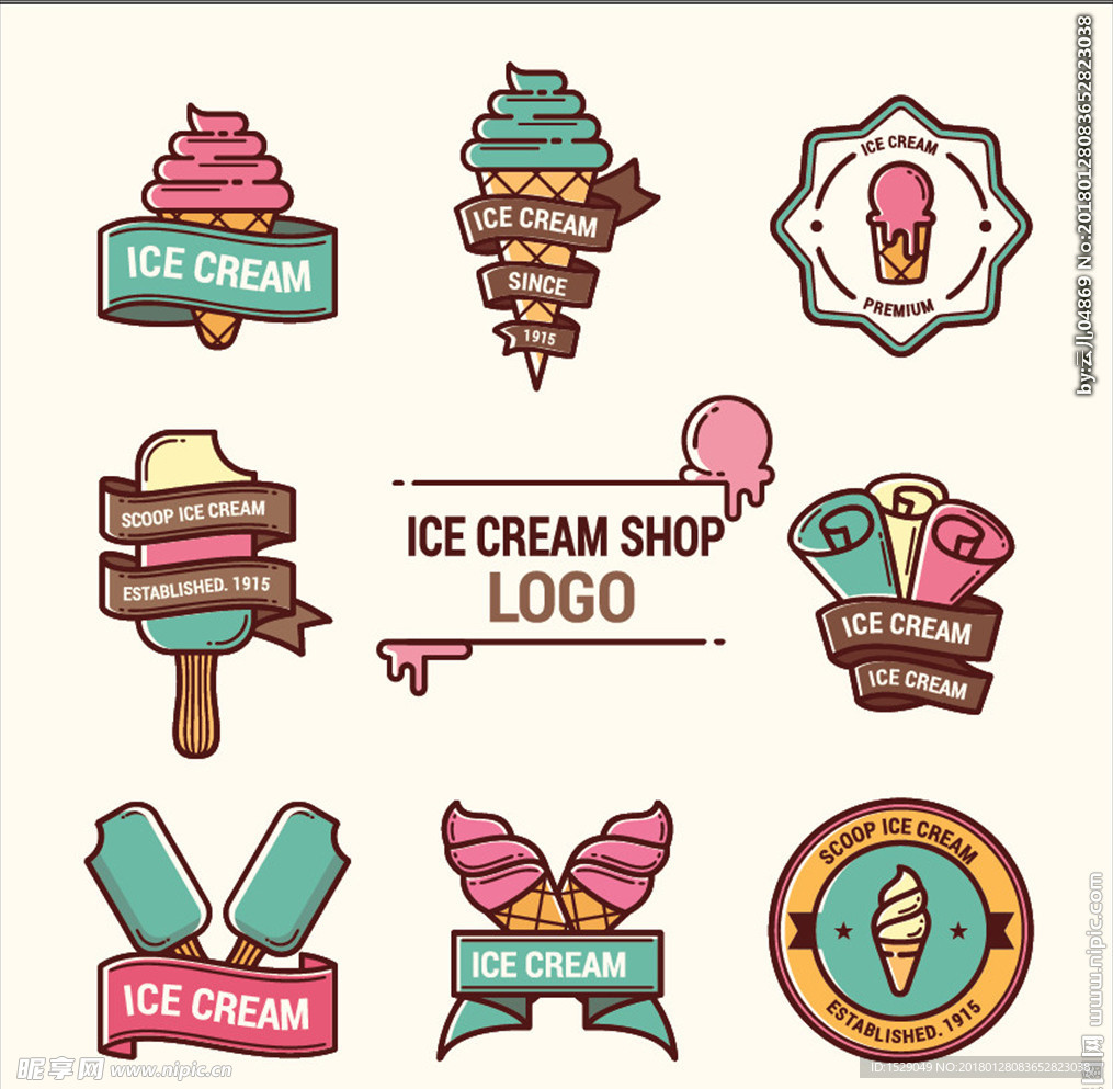 冰淇淋标签
