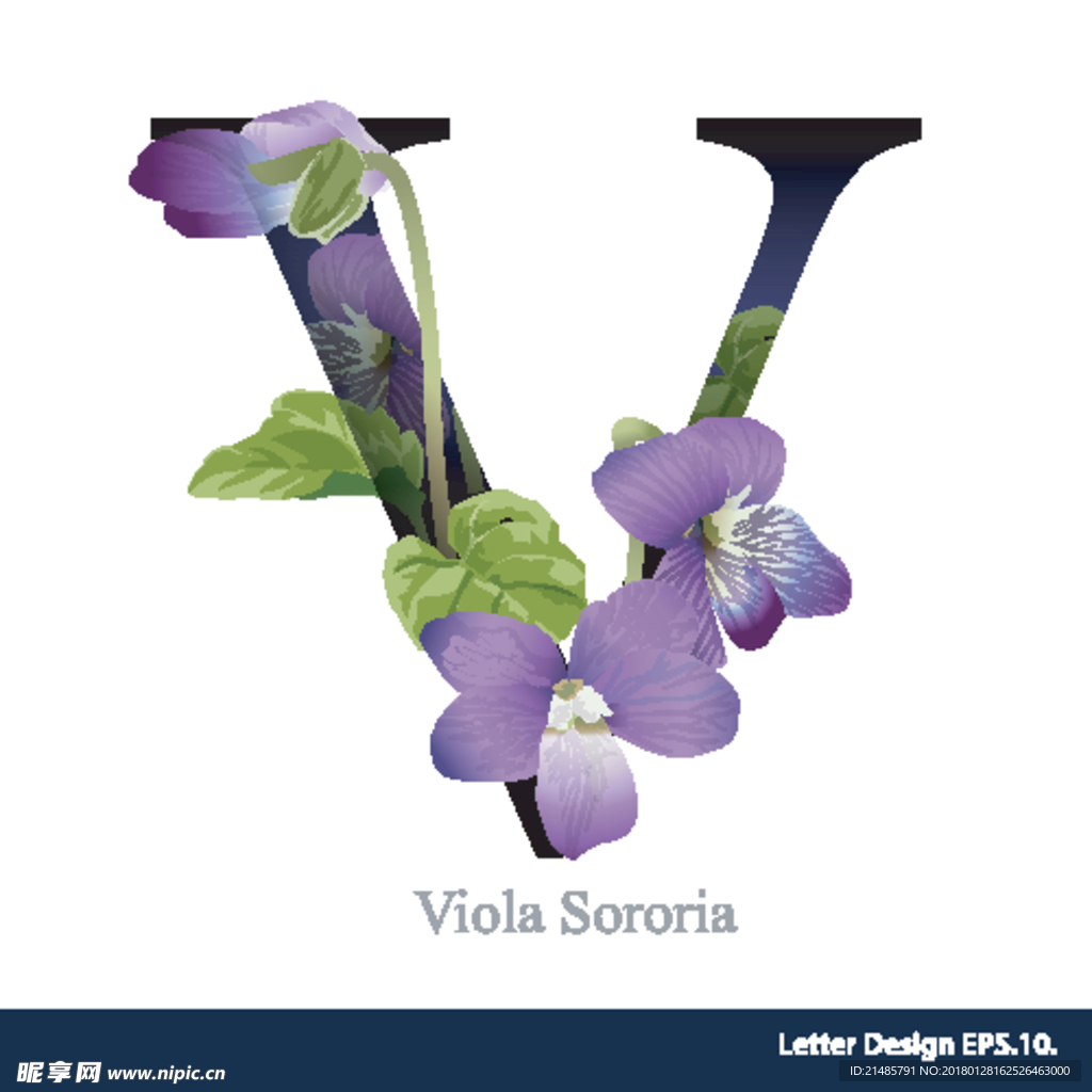 艺术字母花