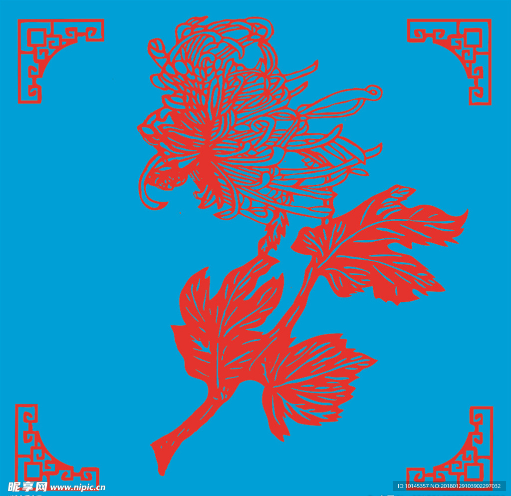 菊花剪纸
