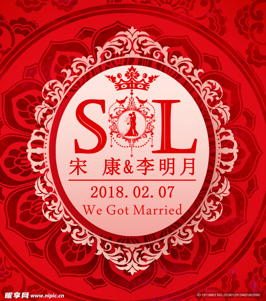 婚礼迎宾牌