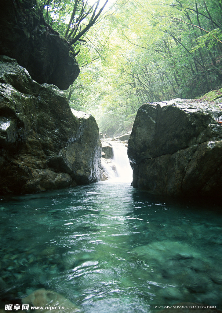 山涧小溪 山涧溪流 溪水 河流