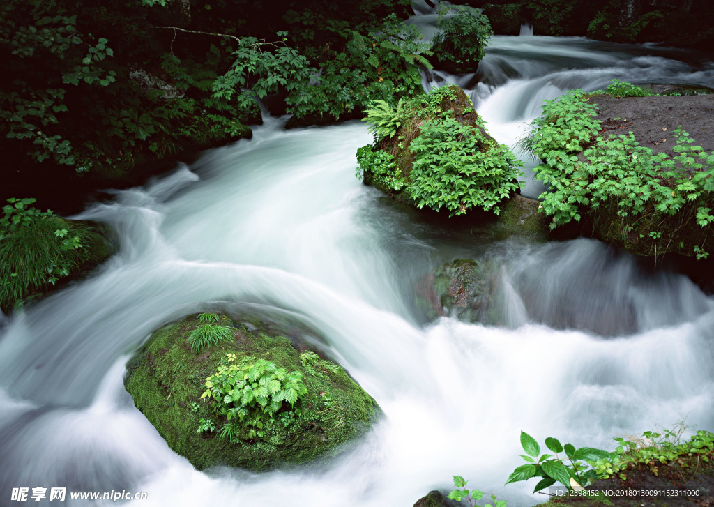 山涧小溪 山涧溪流 溪水 河流