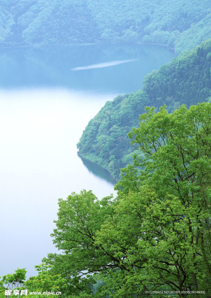 湖光山色 湖泊美景 山水美景