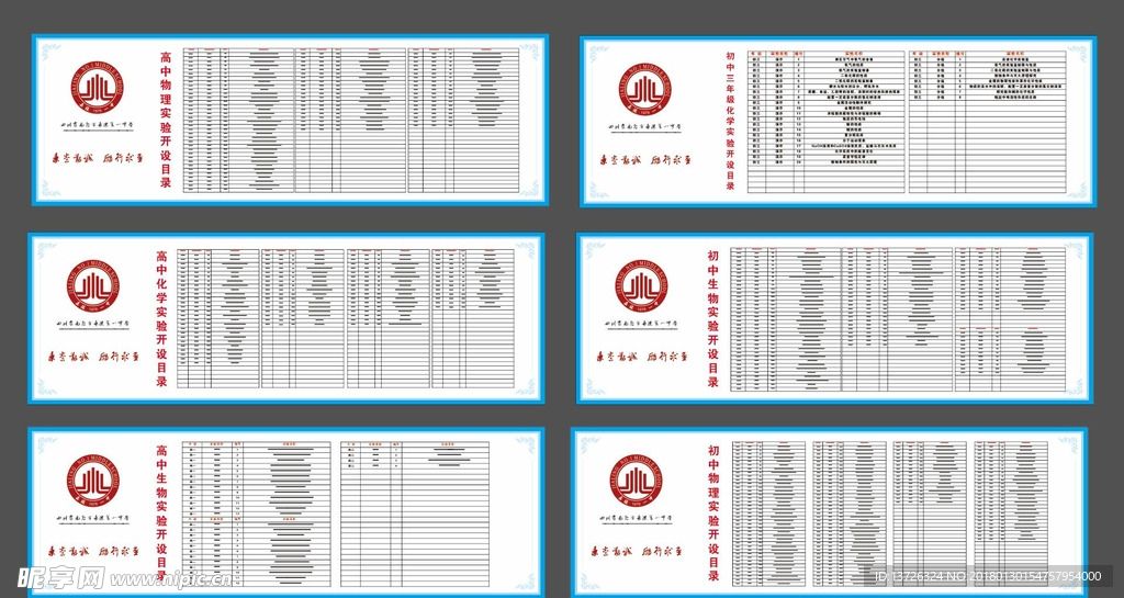 初高中实验开设目录