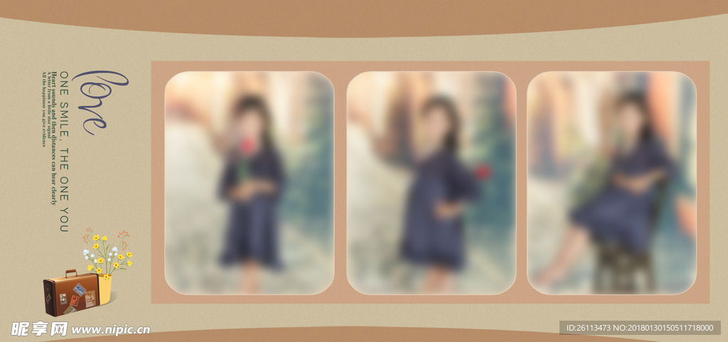 儿童 写真 摄影 模板 素材