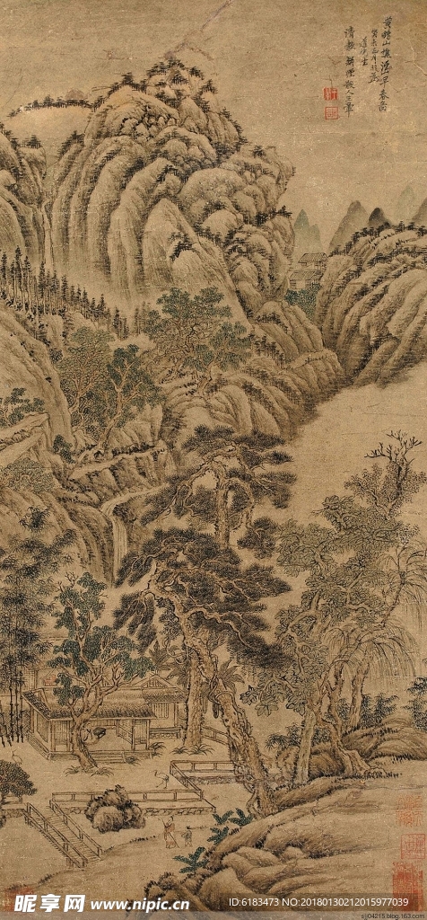 古画山水