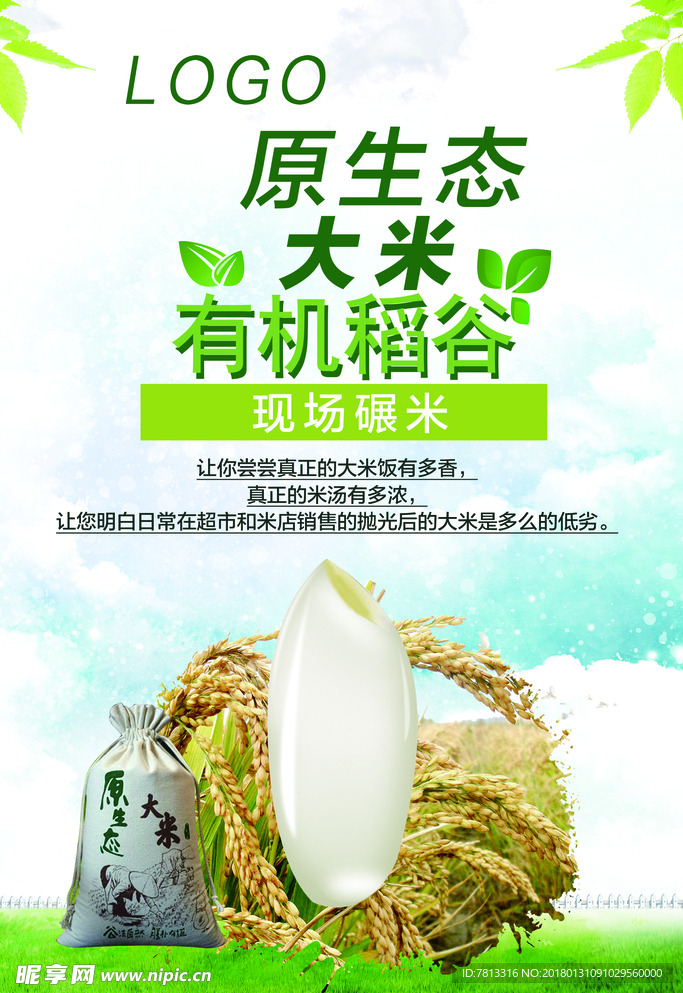 原生态大米有机稻谷