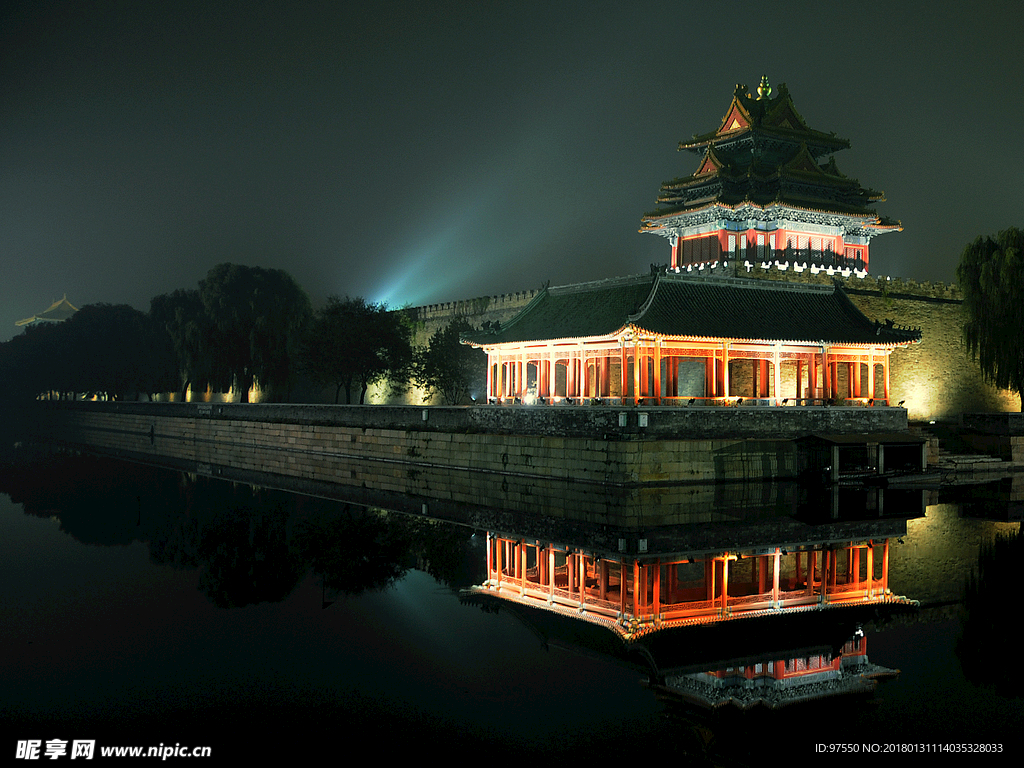 北京故宫夜景大图