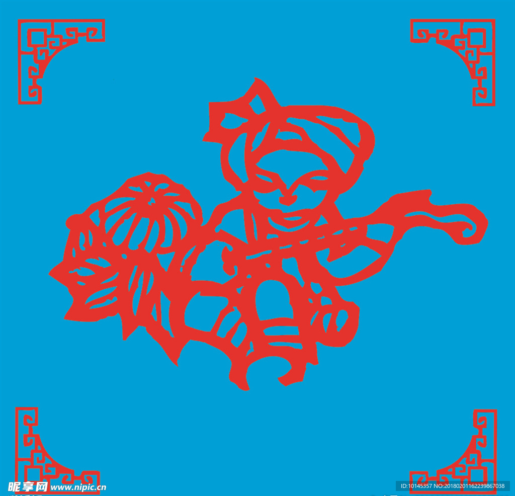 弹奏剪纸