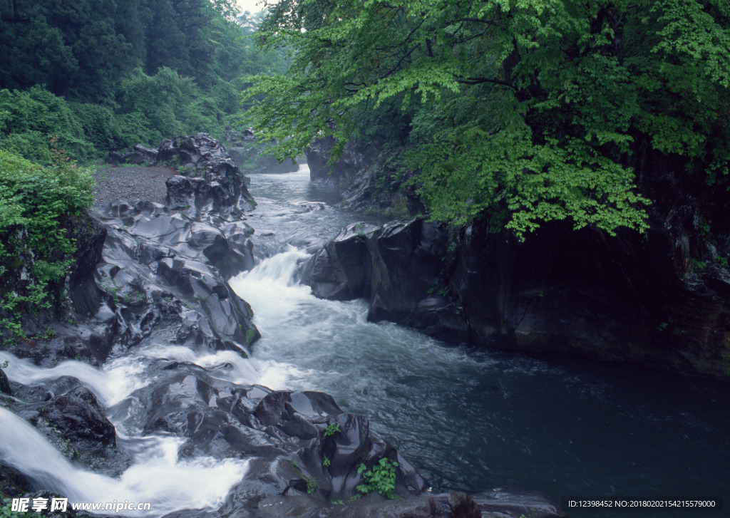山涧小溪 山涧溪流 河流 溪流