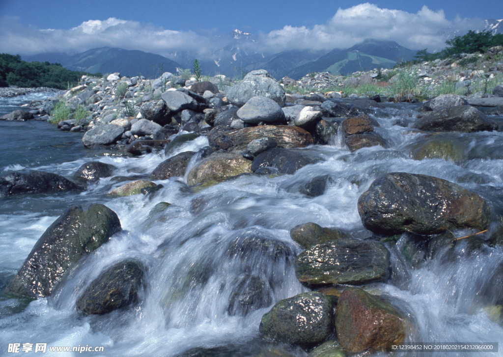 山涧小溪 山涧溪流 河流 溪流