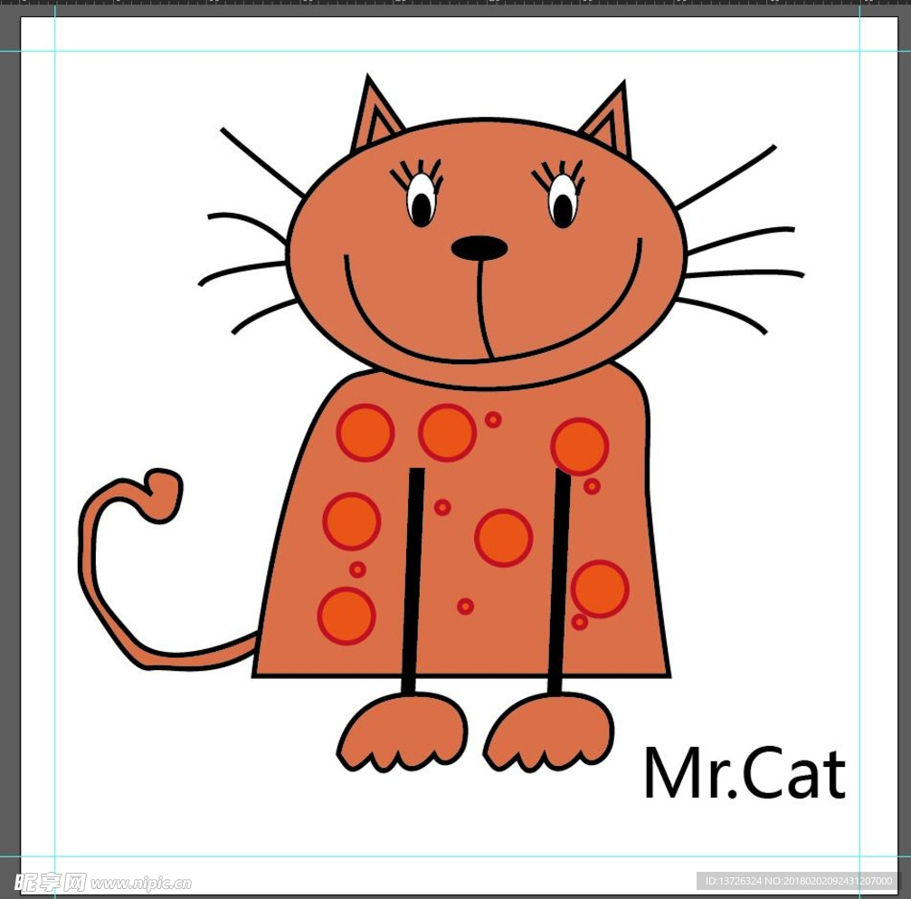 猫 卡通插画