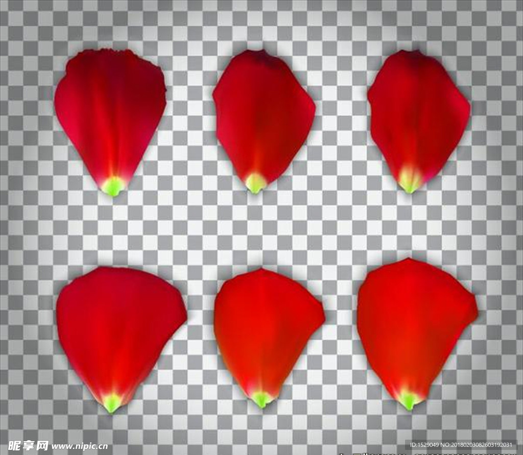 红色花瓣