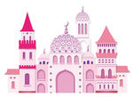 城堡 卡通 唯美 粉色 宫殿