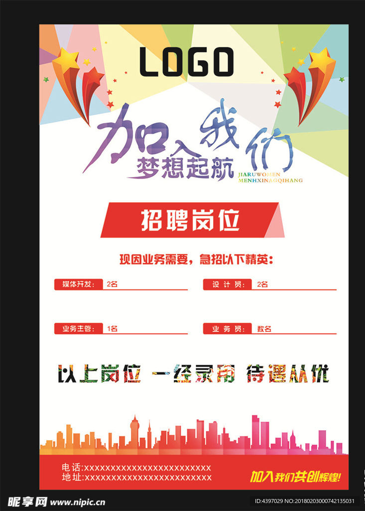 招聘海报 招聘展板
