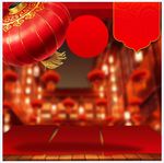 电商新年中国海报背景