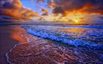 海边的夕阳