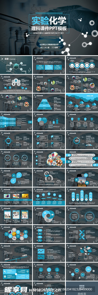 实验化学理科课件PPT模板