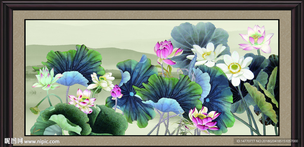 荷花图