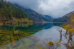 九寨沟山水秋景