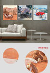 简约欧式经典建筑无框画装饰画