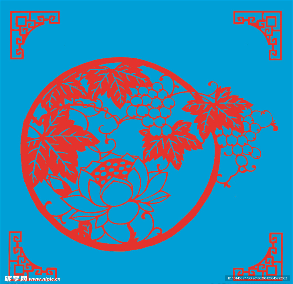 花卉剪纸