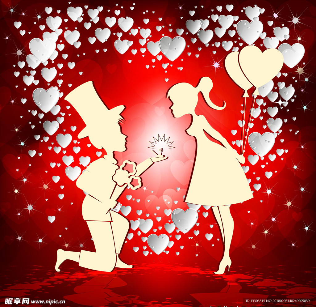 情人节海报设计