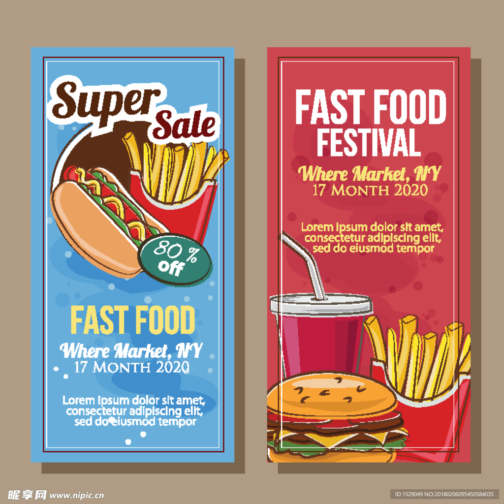 快餐banner