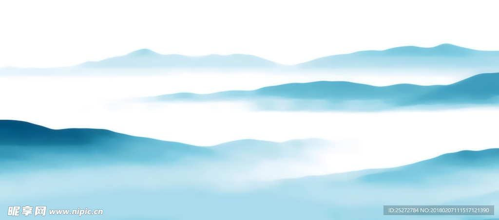 水墨远山