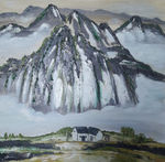 油画山水