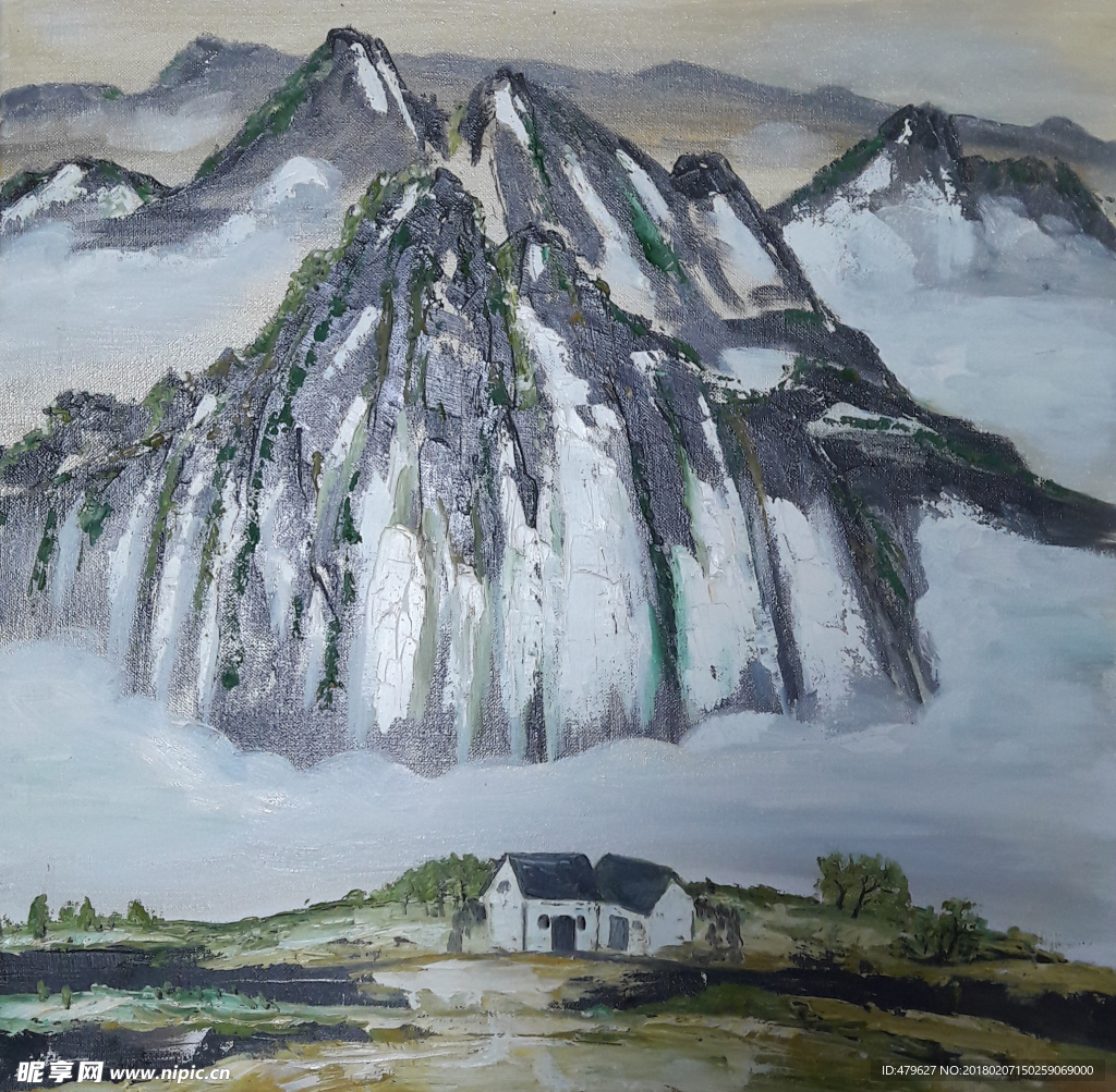 油画山水