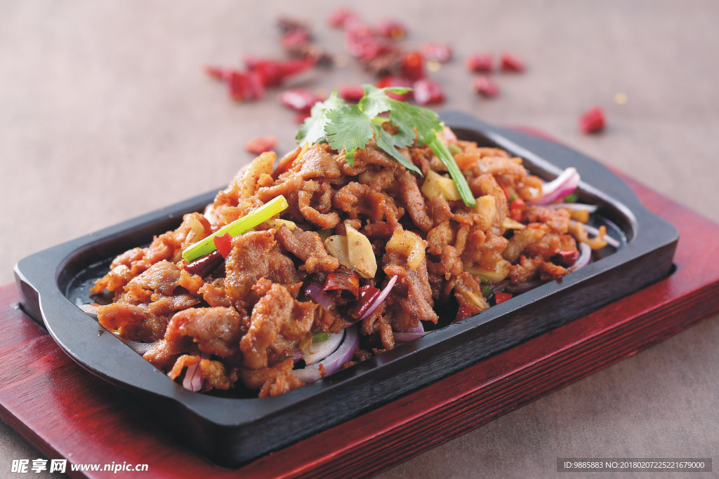 铁板羊肉