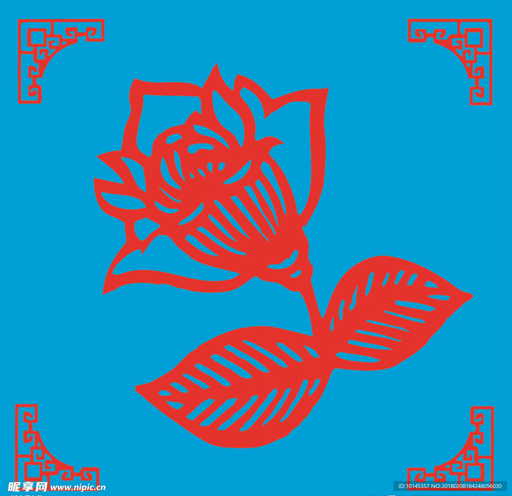 花卉剪纸